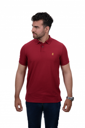 Camiseta Polo Básica VINO TINTO-001L