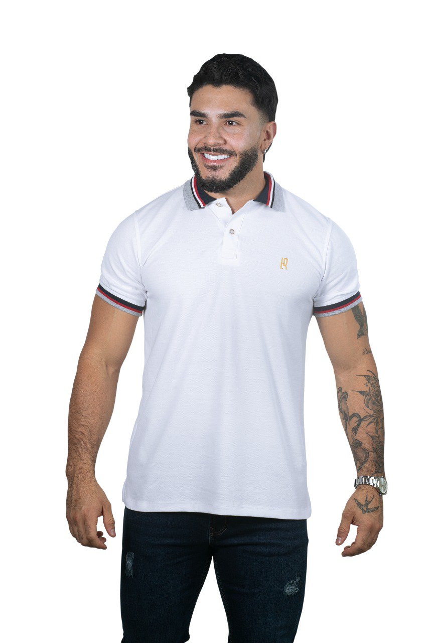 Camiseta Polo Básica BLANCO-001F